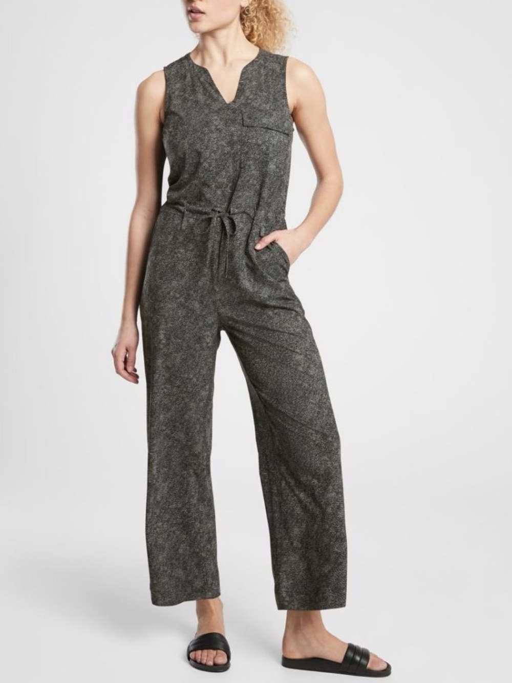 Athleta Topanga Printed Jumpsuit Small